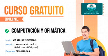  Curso online gratis "Computación y Ofimática" de la Municipalidad de Magdalena del Mar