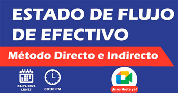 Curso online gratis "Estado de flujo de efectivo método directo e indirecto"