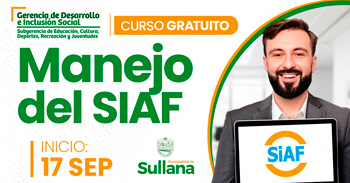 Curso online gratis "Manejo del SIAF" de la Municipalidad de Sullana