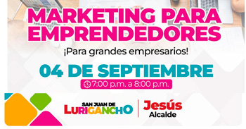 Curso online "Marketing para emprendedores" Municipalidad de San Juan de Lurigancho