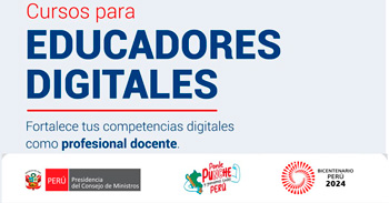 Cursos online gratis para "Docentes Digitales"  de la PCM