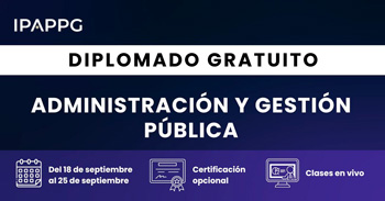 Diplomado online gratuito en "Administración y Gestión Pública" del IPAPPG