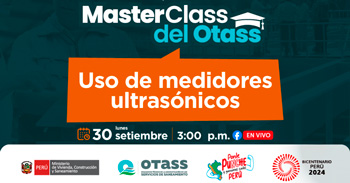 Evento virtual "Master Class: Uso de medidores ultrasónicos" del OTASS