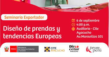 Seminario presencial "Diseño de prendas y tendencias europeas" de CITE Ayacucho