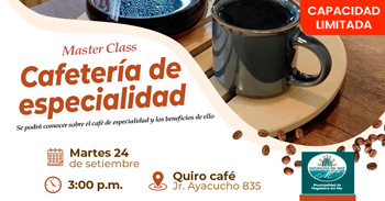  Taller presencial "Cafetería de especialidad" de la Magdalena del Mar