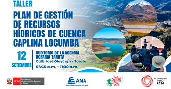 Taller presencial "Gestión de Recursos Hídricos en el departamento de Lima!" de la ANA