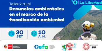 Taller online "Denuncias ambientales en el marco de la fiscalización ambiental" en la OEFA