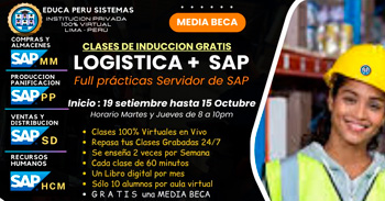 Curso online gratuito "Logística SAP" de Educa Perú sistemas