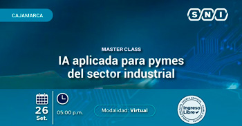 Webinar online "IA aplicada para pymes del sector industrial"  de la SNI