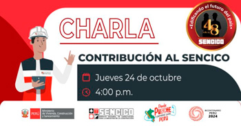 Charla virtual "Contribución al Sencico"