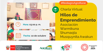 Charla online "Hilos de emprendimiento" de Agro Rural