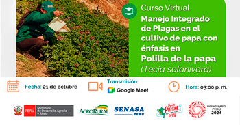  Charla online "Manejo Integrado de Plagas en el cultivo" de Agro Rural