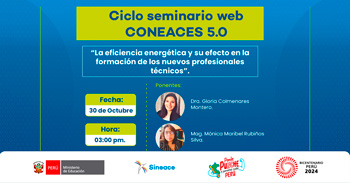 Ciclo Webinar online  "Dea Coneaces 5.0" del SINEACE