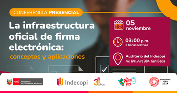 Conferencia presencial "Infraestructura oficial de firma electrónica: conceptos y aplicaciones" 