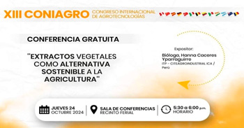 Conferencia presencial "Extractos vegetales como alternativa sostenible a la agricultura"