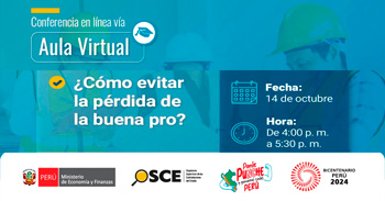 Conferencia online gratis "¿Cómo evitar la pérdida de la buena pro?" del OSCE