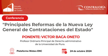 Conferencia online gratis "Principales Reformas de la Nueva Ley General de Contrataciones del Estado"