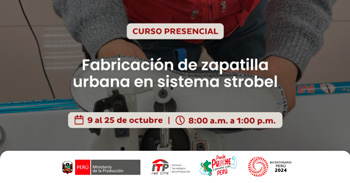 Curso presencial "Fabricación de zapatilla urbana en sistema strobel" de CITEmadera