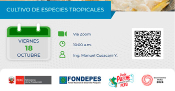 Curso online gratis  "Cultivo de Especies Tropicales"  del FONDEPES