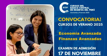 Cursos gratis de verano 2024 del Banco Central de Reserva del Perú