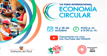 Foro online Internacional de "Economía Circular" del Ministerio del ambiente