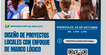  Seminario online gratis "Diseño y Formulación de Proyectos con Enfoque de Marco Lógico"