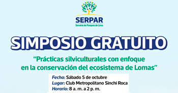 Simposio presencial gratuito "Prácticas silviculturales con enfoque en la conservación" de Serpar