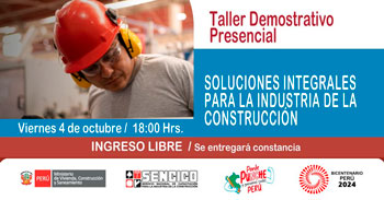 Taller presencial "Soluciones Sostenibles para los Diseños de Interiores" de SENCICO