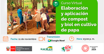 Charla online "Elaboración y aplicación de compost y biol en cultivo de papa." de Agro Rural