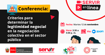 Conferencia online "Criterios para determinar la legitimidad negocial en la negociación colectiva público"