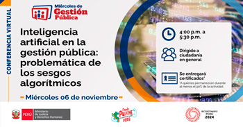 Conferencia online "Inteligencia artificial en la gestión pública: problemática de los sesgos algorítmicos" 