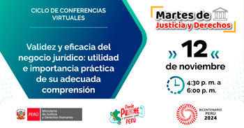 Conferencia online Validez y eficacia del negocio jurídico: utilidad e importancia práctica de su adecuada comprensión