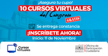 Cursos gratis online del Congreso de la República del Perú