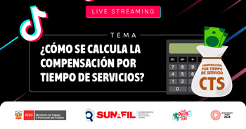 Evento online gratis "¿Cómo se calcula la compensación por tiempo de servicios?"  de la SUNAFIL