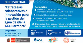 Foro online "Estrategias colaborativas e innovación para la gestión del agua" 