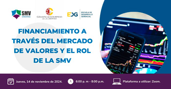 Seminario online "Financiamiento a través del Mercado de Valores y el rol de la SMV"