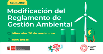 Seminario online "Modificación del Reglamento de Gestión Ambiental" de la OEFA