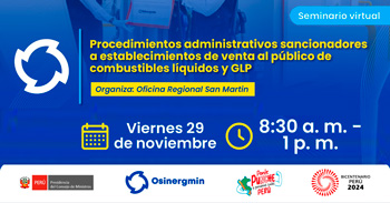 Seminario online "Procedimientos administrativos sancionadores a establecimientos de venta al público" 