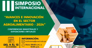 Simposio online "Avances e Innovación en el sector agroalimentario 2024" del Colegio de Ingenieros del Perú-CN