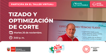 Taller online "Tizado y optimización de corte" de PRODUCE