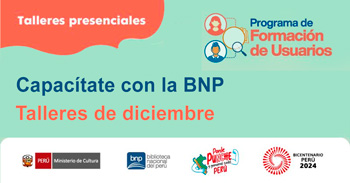 Talleres presenciales gratis "Programa de Formación de Usuarios" de la BNP