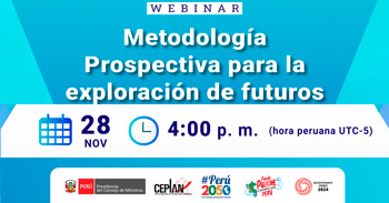 Webinar online "Metodología #prospectiva para la exploración de futuros" 