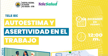 Capacitación online gratis "Autoestima y asertividad en el Trabajo" del Hospital Regional de Huacho