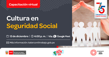 Capacitación online gratis "Cultura en Seguridad Social" del MTPE