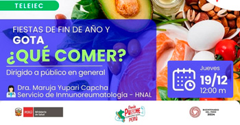 Capacitación online gratis "Fiestas de Fin de Año y Gota ¿Qué Comer?"