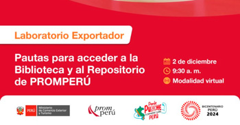 Capacitación online sobre "Pautas para acceder a la Biblioteca y al Repositorio de PROMPERÚ" 