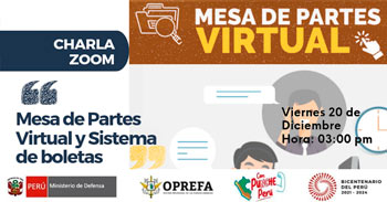 Charal online Mesa de Partes Virtual y Boletas de Pago de la DGPREV