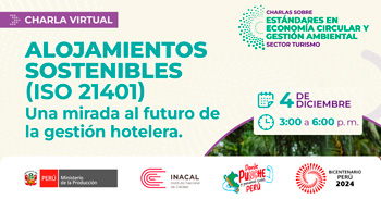 Charla online "Alojamientos Sostenibles (ISO 21401): Una mirada al futuro de la gestión hotelera"