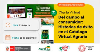 Charla online Del campo al consumidor: Historias de éxito en el Catálogo Virtual Agrario