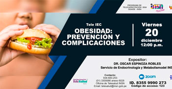 Charla online "Obesidad: Prevención y complicaciones" del Minsa